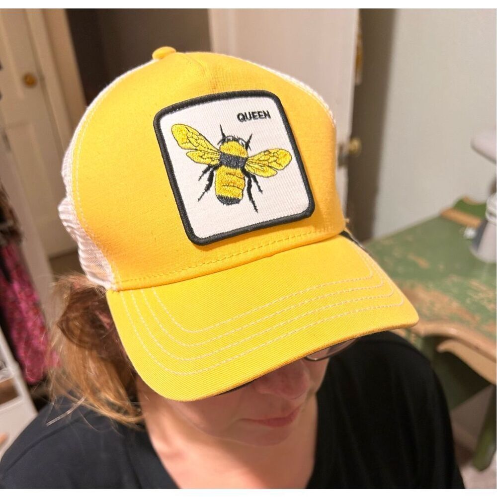 Goorin Bros Yellow Bee Patch Trucker Hat